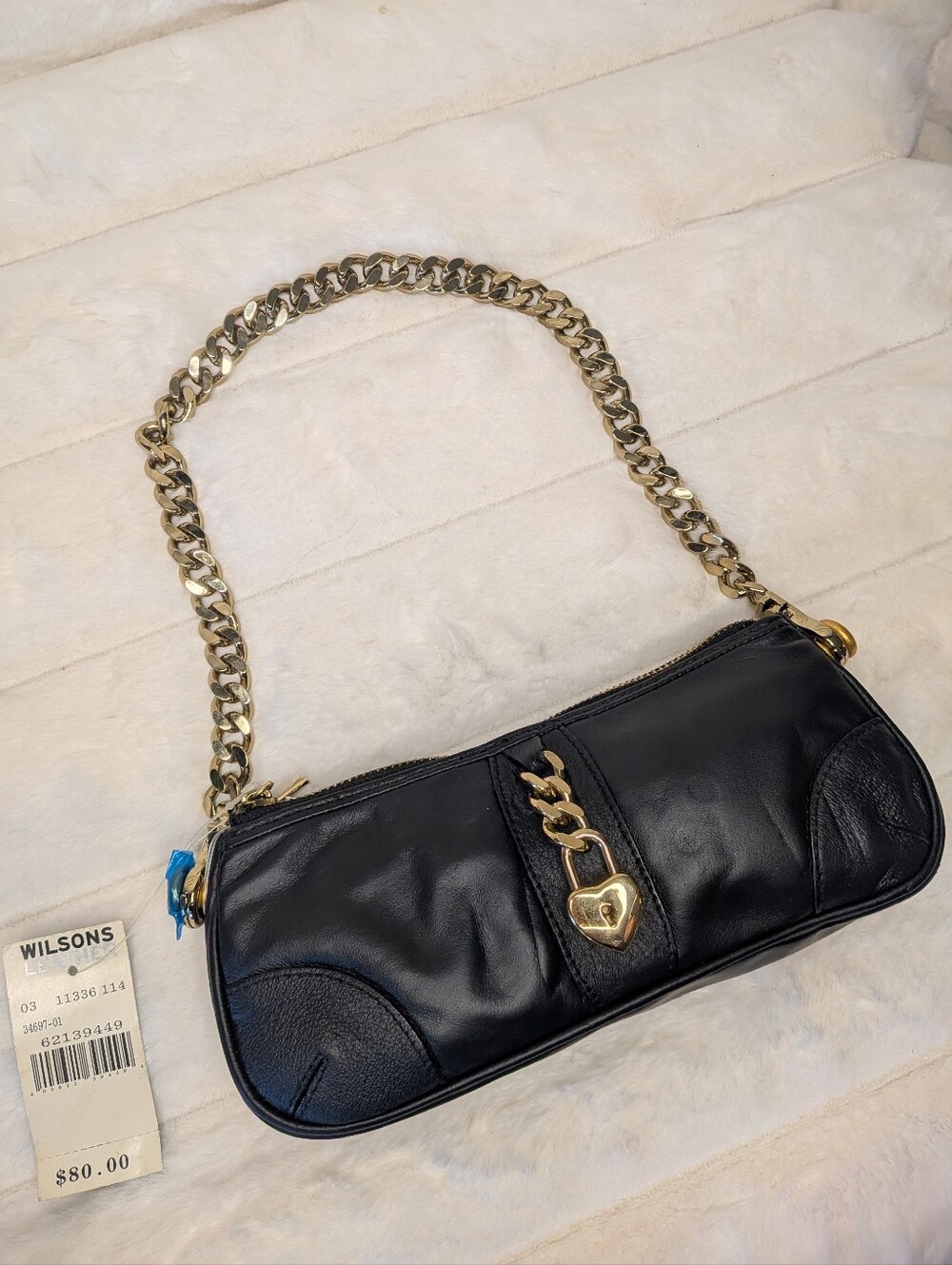 Vintage Y2K Wilson's Leather Maxima Mini Baguette Shoulder Bag